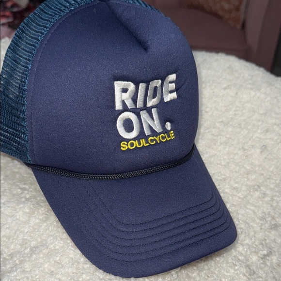 SoulCycle Blue and Yellow Trucker Hat - Picture 6 of 6